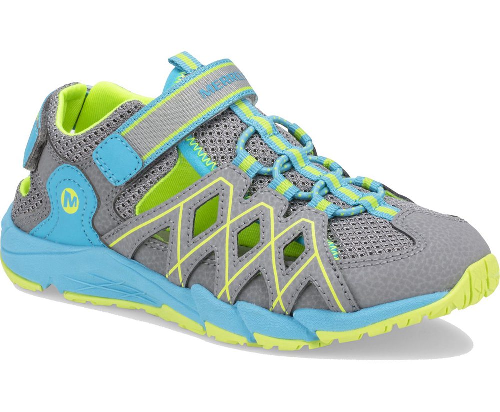 Tenis Criança - Merrell Hydro Moc Quench - Cinzentas/Menta - XCV368175